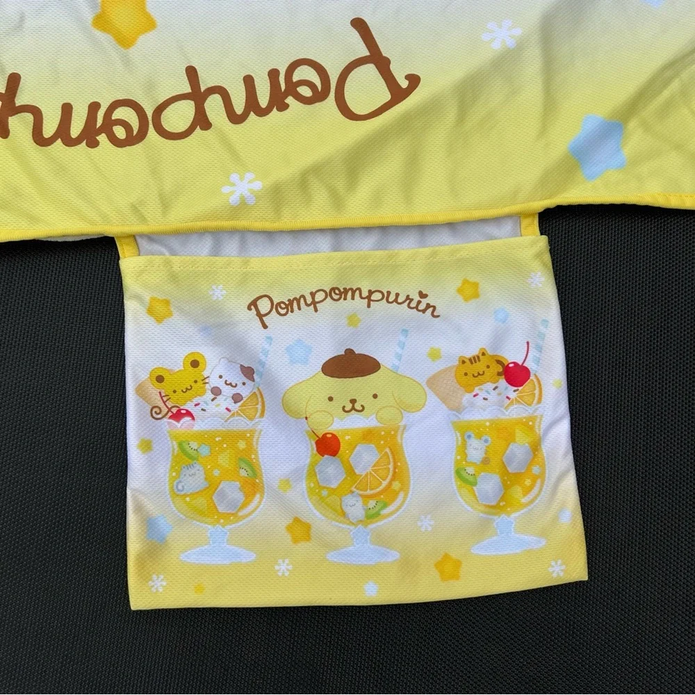 Pompompurin Lap Blanket Soda Float Series Kawaii Sanrio Character Summer Blanket